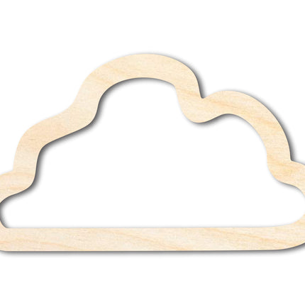 Unfinished Wood Cloud Outline Shape | DIY Craft Cutout | up to 46" DIY