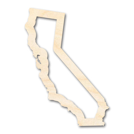 Unfinished Wood California Outline Shape | DIY Craft Cutout | up to 46" DIY