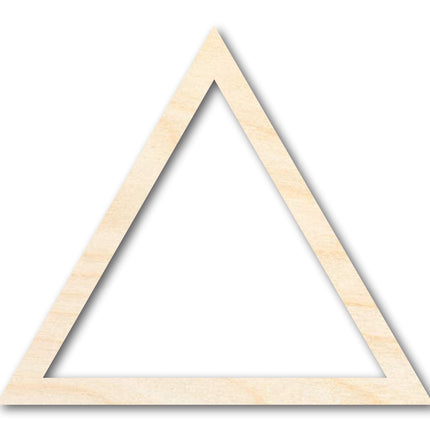 Unfinished Wood Triangle Outline Shape | DIY Craft Cutout | up to 46" DIY