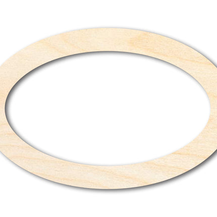Unfinished Wood Oval Outline Shape | DIY Craft Cutout | up to 46" DIY