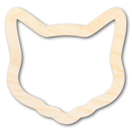 Unfinished Wood Cat Head Outline Shape | DIY Craft Cutout | up to 46" DIY