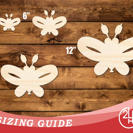 Unfinished Wood Balloon Butterly Shape | DIY Craft Cutout | up to 46" DIY