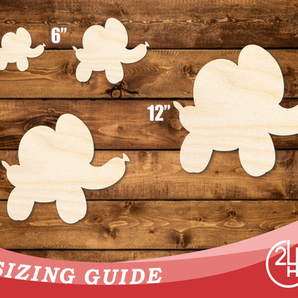 Unfinished Wood Balloon Elephant Shape | DIY Craft Cutout | up to 46" DIY