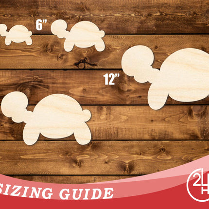 Unfinished Wood Balloon Turtle Shape | DIY Craft Cutout | up to 46" DIY