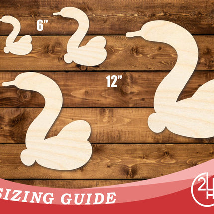 Unfinished Wood Balloon Swan Shape | DIY Craft Cutout | up to 46" DIY