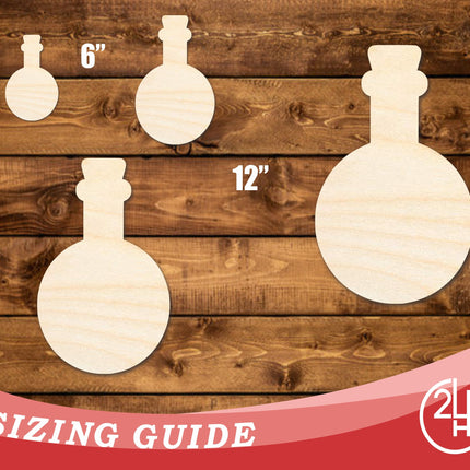 Unfinished Wood Spooky Potion Shape | DIY Craft Cutout | up to 46" DIY