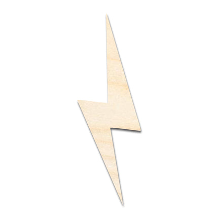 Unfinished Wood Lightning Bolt Shape | DIY Craft Cutout | up to 46" DIY