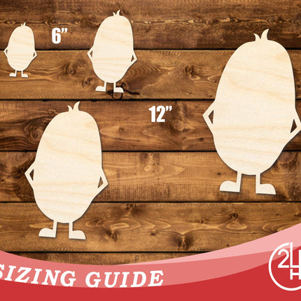 Unfinished Wood Oval Monster Shape | DIY Craft Cutout | up to 46" DIY