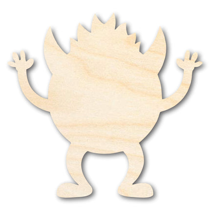Unfinished Wood Scary Monster Shape | DIY Craft Cutout | up to 46" DIY
