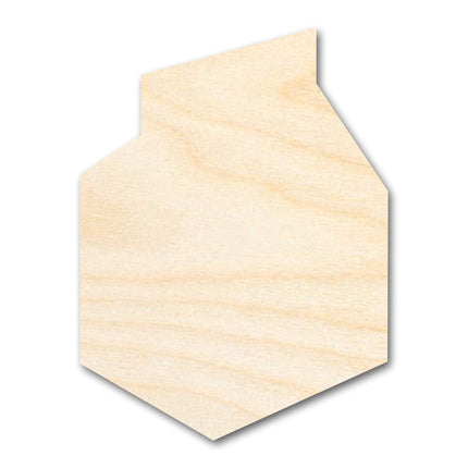 Unfinished Wood Short Milk Carton Shape | DIY Craft Cutout | up to 46" DIY