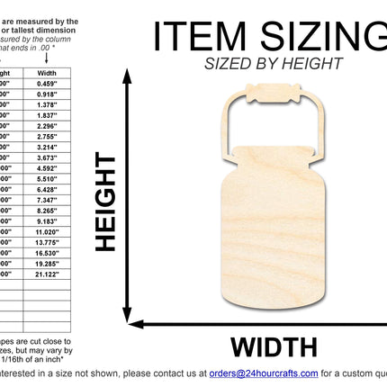 Unfinished Wood Large Jug Shape | DIY Craft Cutout | up to 46" DIY