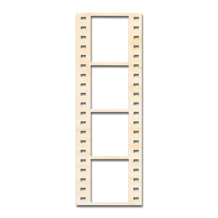 Unfinished Wood Film Strip Shape | DIY Craft Cutout | up to 46" DIY