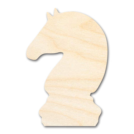 Unfinished Wood Chess Knight Shape | DIY Craft Cutout | up to 46" DIY
