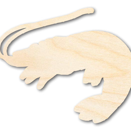 Unfinished Wood Shrimp Shape | DIY Craft Cutout | up to 46" DIY