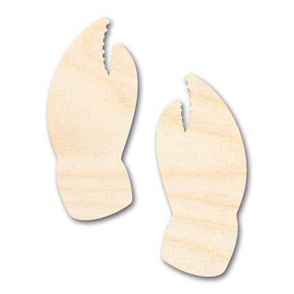 Unfinished Wood Crab Claw Shape | DIY Craft Cutout | up to 46" DIY