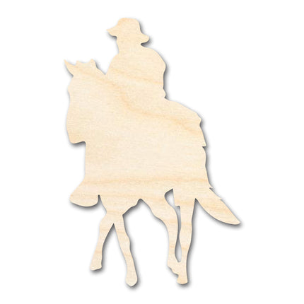 Unfinished Wood Soldier Riding Horse Shape | DIY Craft Cutout | up to 46" DIY