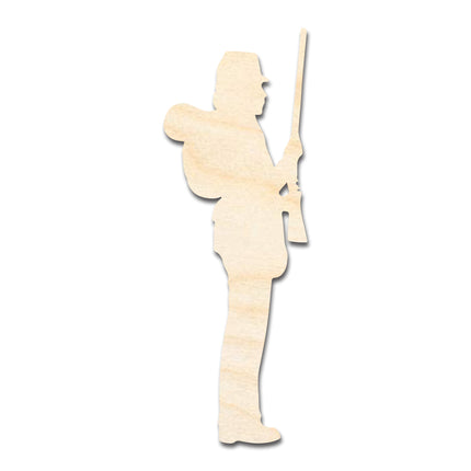 Unfinished Wood Soldier With Rifle Shape | DIY Craft Cutout | up to 46" DIY