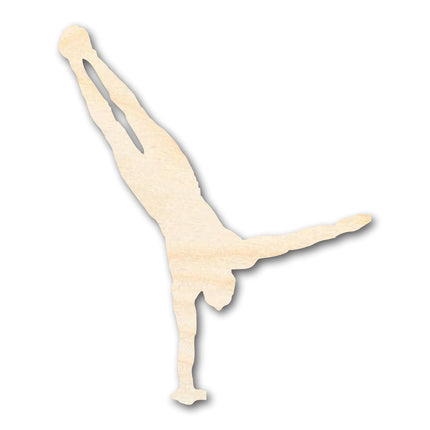 Unfinished Wood Gymnast Hand Stand Shape | DIY Craft Cutout | up to 46" DIY