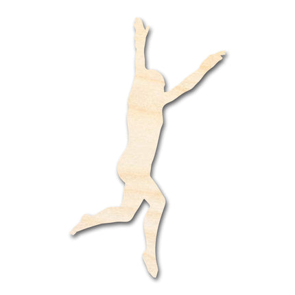 Unfinished Wood Gymnast Roundoff Shape | DIY Craft Cutout | up to 46" DIY