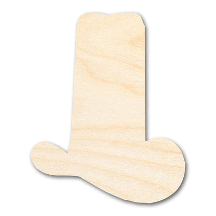 Unfinished Wood Comically Tall Cowboy Hat Shape | DIY Craft Cutout | up to 46" DIY