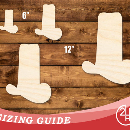 Unfinished Wood Comically Tall Cowboy Hat Shape | DIY Craft Cutout | up to 46" DIY