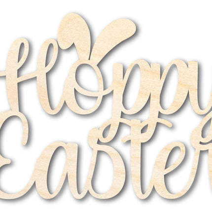 Unfinished Wood Hoppy Easter Shape | DIY Craft Cutout | up to 46" DIY