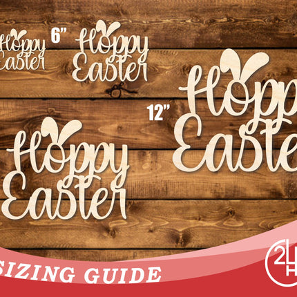 Unfinished Wood Hoppy Easter Shape | DIY Craft Cutout | up to 46" DIY