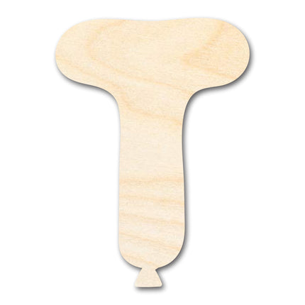 Unfinished Wood Balloon Letter T Shape | DIY Craft Cutout | up to 46" DIY