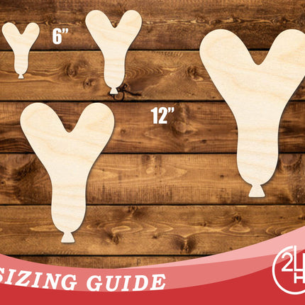 Unfinished Wood Balloon Letter Y Shape | DIY Craft Cutout | up to 46" DIY