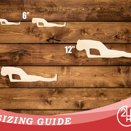 Unfinished Wood Yoga Fish Pose Shape | DIY Craft Cutout | up to 46" DIY