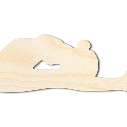 Unfinished Wood Yoga Forward Fold Pose Shape | DIY Craft Cutout | up to 46" DIY
