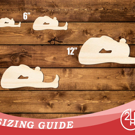 Unfinished Wood Yoga Forward Fold Pose Shape | DIY Craft Cutout | up to 46" DIY