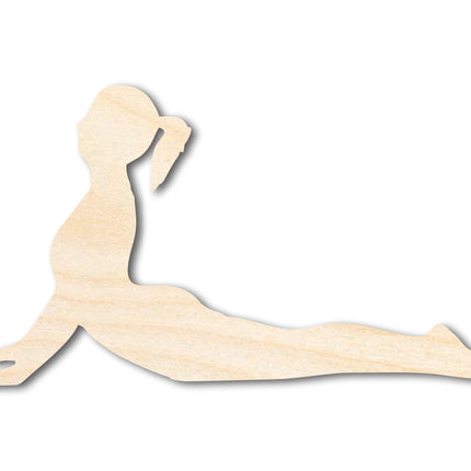 Unfinished Wood Yoga Cobra Pose Shape | DIY Craft Cutout | up to 46" DIY
