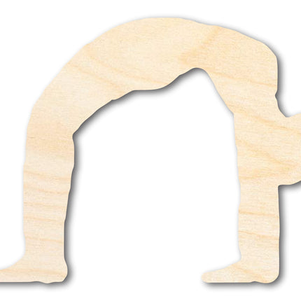 Unfinished Wood Yoga Wheel Pose Shape | DIY Craft Cutout | up to 46" DIY