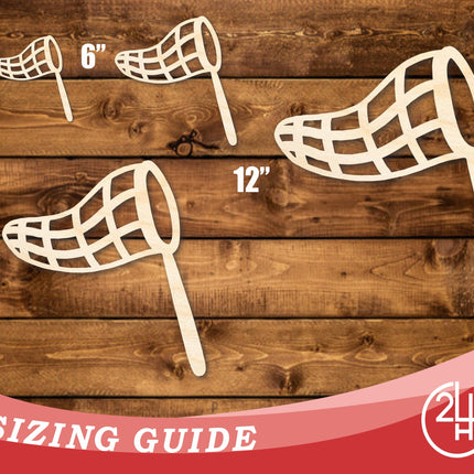 Unfinished Wood Butterfly Net Shape | DIY Craft Cutout | up to 46" DIY