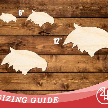 Unfinished Wood Eagle Mascot Shape | DIY Craft Cutout | up to 46" DIY