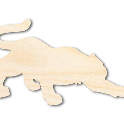 Unfinished Wood Tiger Mascot Shape | DIY Craft Cutout | up to 46" DIY