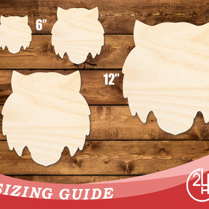Unfinished Wood Tiger Mascot Shape | DIY Craft Cutout | up to 46" DIY