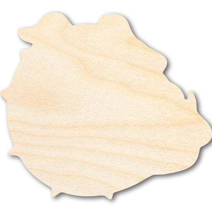 Unfinished Wood Bulldog Mascot Shape | DIY Craft Cutout | up to 46" DIY