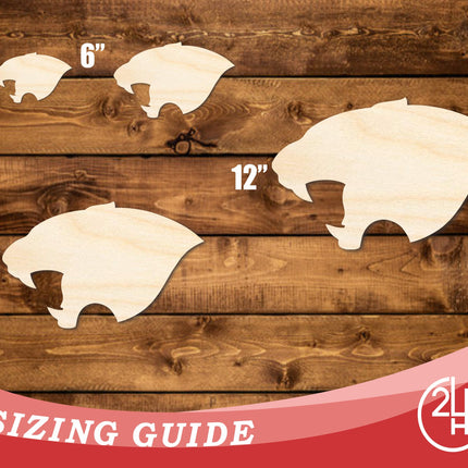 Unfinished Wood Panther Mascot Shape | DIY Craft Cutout | up to 46" DIY
