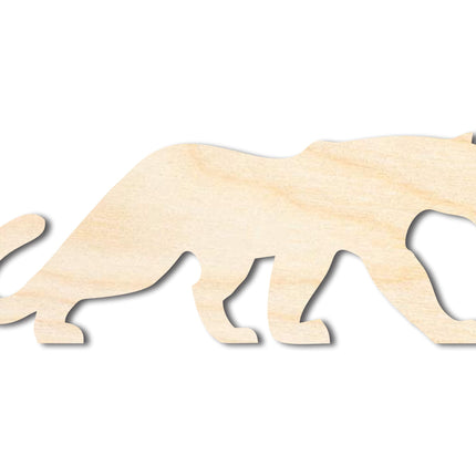 Unfinished Wood Panther Mascot Shape | DIY Craft Cutout | up to 46" DIY