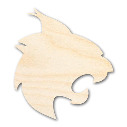 Unfinished Wood Wildcat Mascot Shape | DIY Craft Cutout | up to 46" DIY