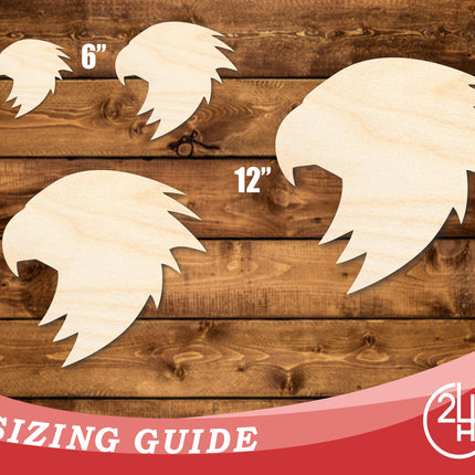 Unfinished Wood Falcon Mascot Shape | DIY Craft Cutout | up to 46" DIY