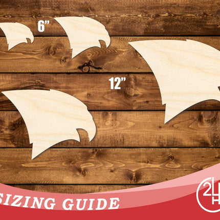 Unfinished Wood Falcon Mascot Shape | DIY Craft Cutout | up to 46" DIY