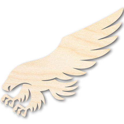 Unfinished Wood Hawk Mascot Shape | DIY Craft Cutout | up to 46" DIY