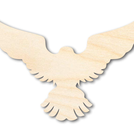 Unfinished Wood Hawk Mascot Shape | DIY Craft Cutout | up to 46" DIY