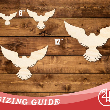 Unfinished Wood Hawk Mascot Shape | DIY Craft Cutout | up to 46" DIY