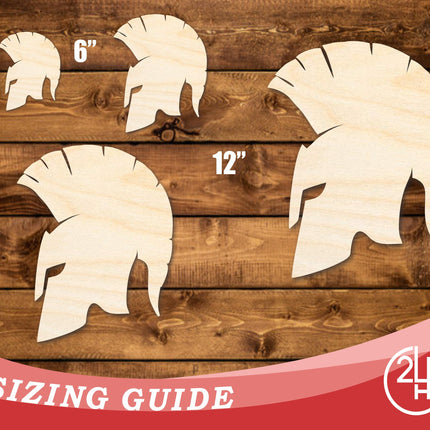 Unfinished Wood Trojan Mascot Shape | DIY Craft Cutout | up to 46" DIY