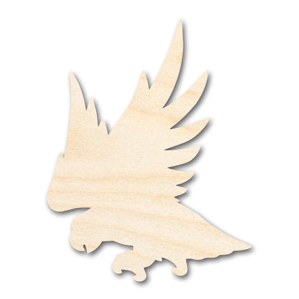 Unfinished Wood Hawk Mascot Shape | DIY Craft Cutout | up to 46" DIY