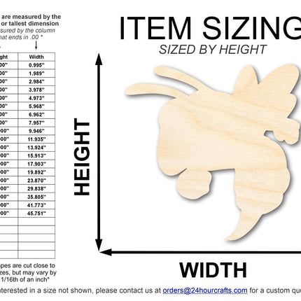Unfinished Wood Hornet Mascot Shape | DIY Craft Cutout | up to 46" DIY